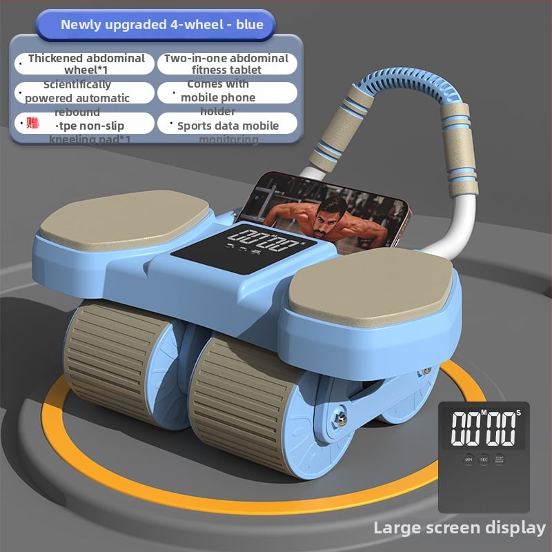 CF-099 Vēdera ritenis, 2,2 kg, četrroku riteņi ar automātisku atgriešanu, lielais laika displejs, piemērots birojā un mājās