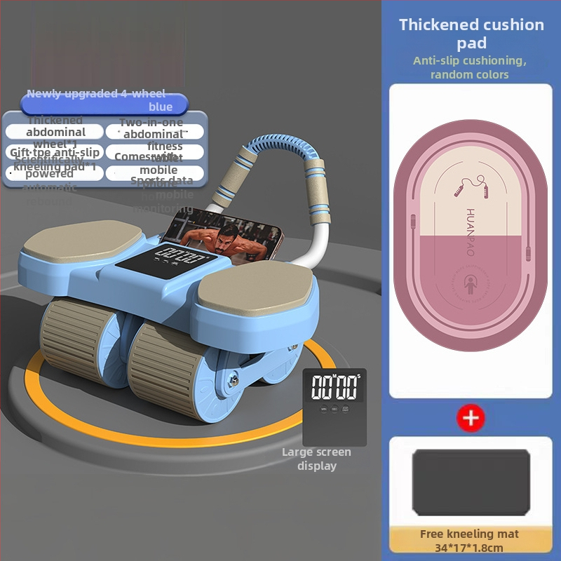 CF-099 Vēdera ritenis, 2,2 kg, četrroku riteņi ar automātisku atgriešanu, lielais laika displejs, piemērots birojā un mājās