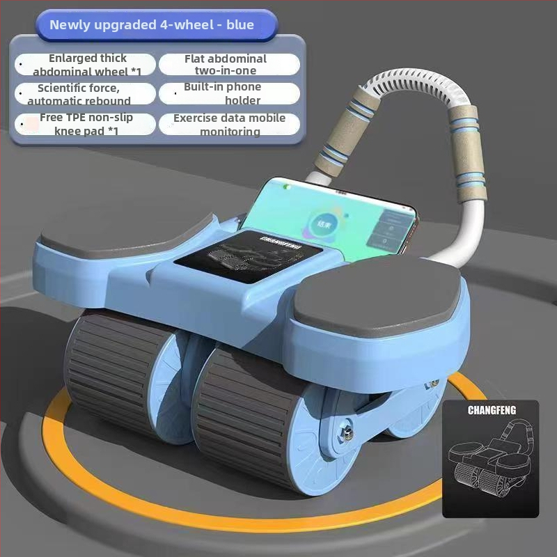 CF-099 Vēdera ritenis, 2,2 kg, četrroku riteņi ar automātisku atgriešanu, lielais laika displejs, piemērots birojā un mājās