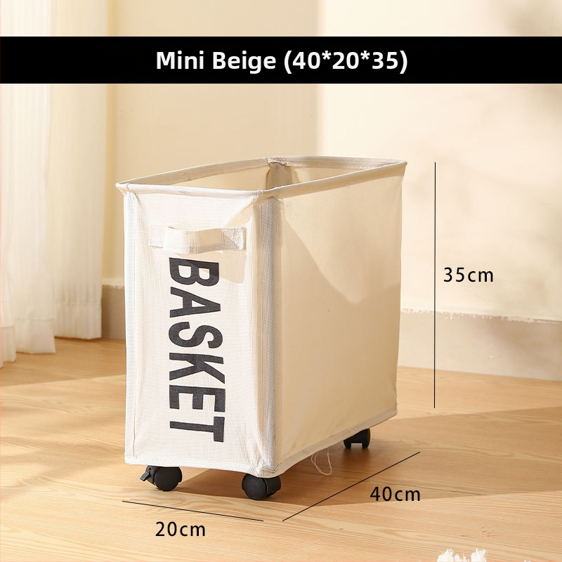 Naguan riteņiem paredzēts uzglabāšanas grozs sporta aprīkojumam un jogas matām — Oxford auduma organizators, vidēja un lielā izmēra, mūsdienīgs minimālisma dizains