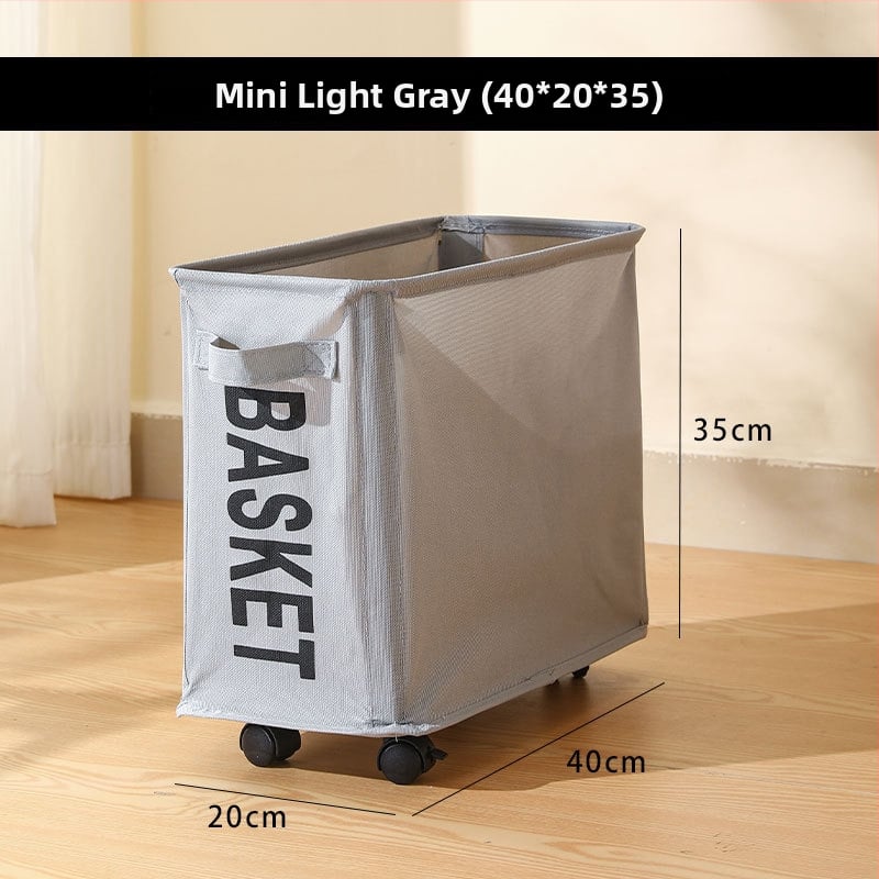 Naguan riteņiem paredzēts uzglabāšanas grozs sporta aprīkojumam un jogas matām — Oxford auduma organizators, vidēja un lielā izmēra, mūsdienīgs minimālisma dizains