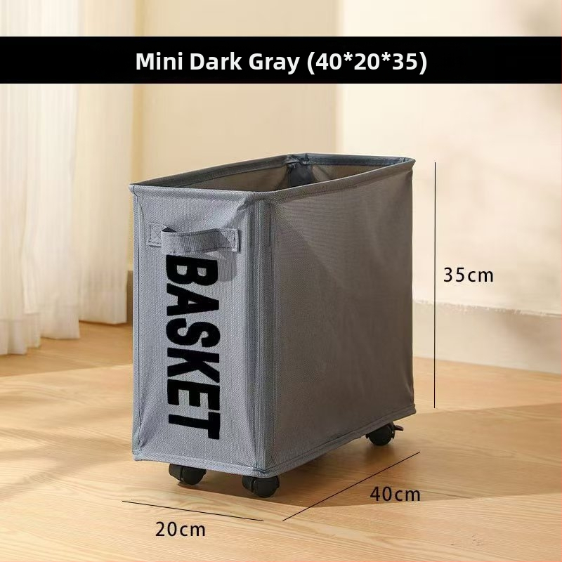 Naguan riteņiem paredzēts uzglabāšanas grozs sporta aprīkojumam un jogas matām — Oxford auduma organizators, vidēja un lielā izmēra, mūsdienīgs minimālisma dizains