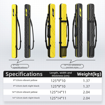 Чанта за риболов с твърд корпус и пръчки, ABS материал, водоустойчива, лека и преносима