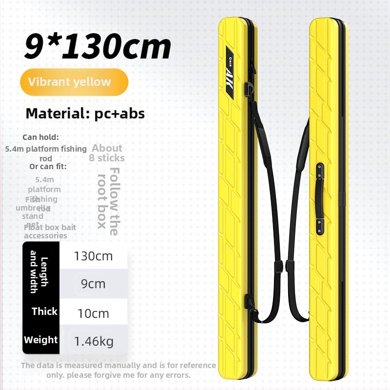 Чанта за риболов с твърд корпус и пръчки, ABS материал, водоустойчива, лека и преносима