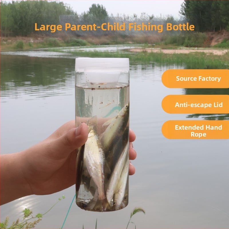 Детска риболовна бутилка за открито, пластмасова, Pro-built, PET