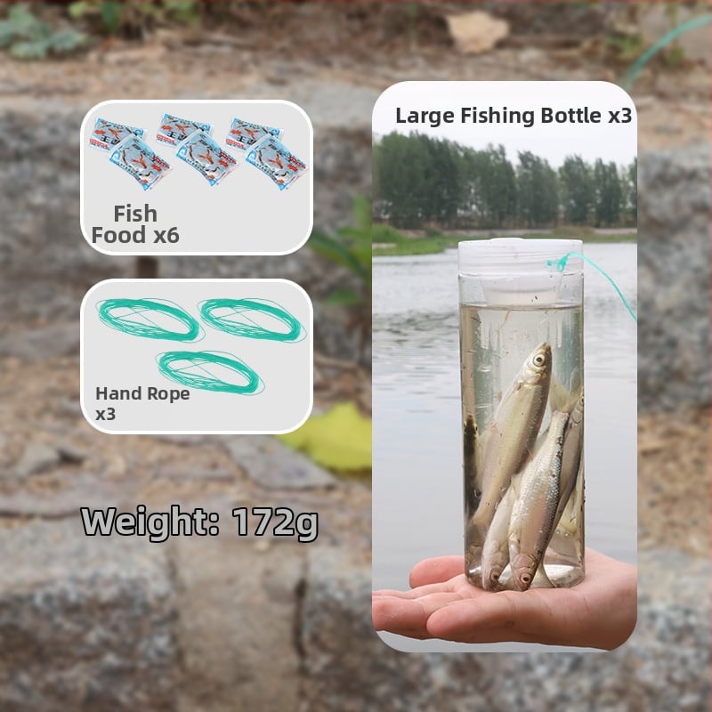 Детска риболовна бутилка за открито, пластмасова, Pro-built, PET