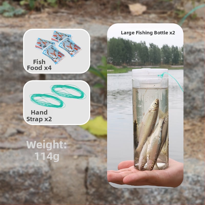 Детска риболовна бутилка за открито, пластмасова, Pro-built, PET