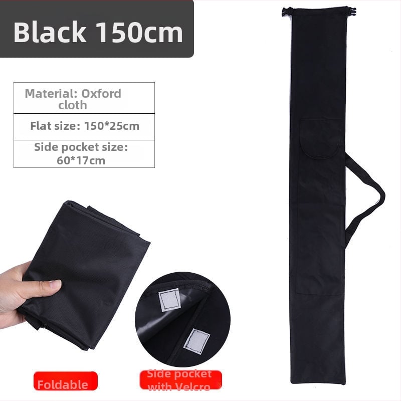 Makšķerēšanas nūju un aprīkojuma soma (audums; liela ietilpība; nav ūdensnecaurlaidīga)