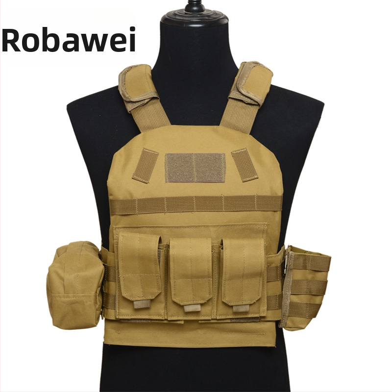 Bērnu taktiskā veste — viegla, kamuflāžas raksts, elpojoša, ūdensnecaurlaidīga