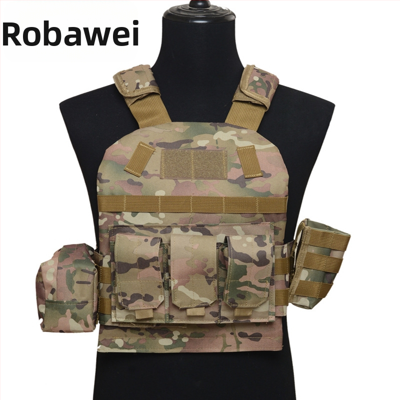 Bērnu taktiskā veste — viegla, kamuflāžas raksts, elpojoša, ūdensnecaurlaidīga