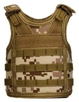 Τακτικό Μίνι MOLLE γιλέκο για ποτά – Νάιλον εξωτερικός φορέας φιαλών, ρυθμιζόμενο, για ενήλικες