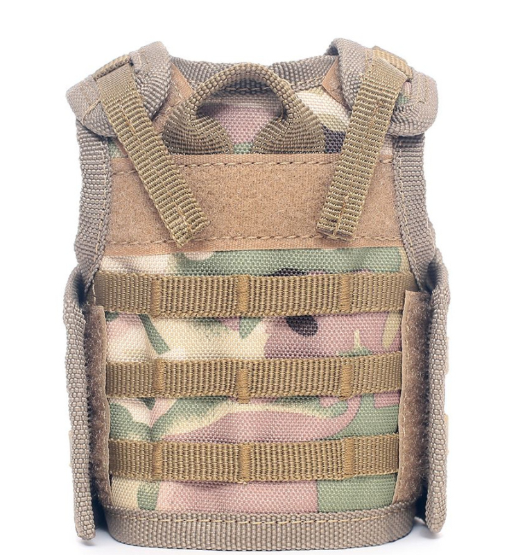 Τακτικό Μίνι MOLLE γιλέκο για ποτά – Νάιλον εξωτερικός φορέας φιαλών, ρυθμιζόμενο, για ενήλικες