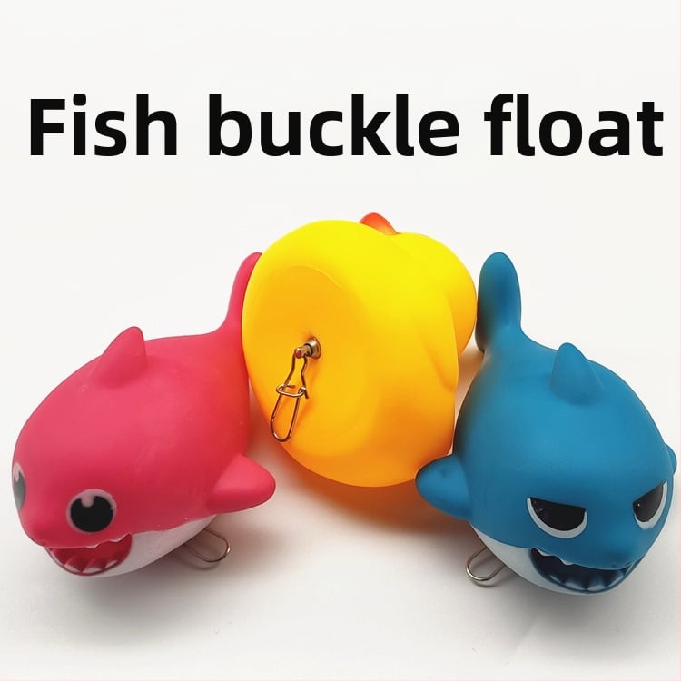 Плаващ пате за риболов – DIY аксесоари за закопчаване на риба, карикатурен флоат с форма на акула (Марка: Stream fishing gear; Материал: винил)