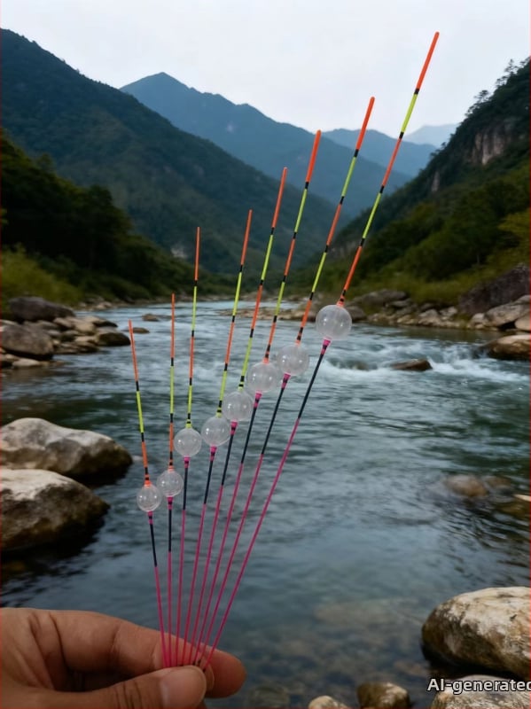 Вертикален поплавък за риболов — пластмасов, марка Cold River, поплавък за риболовни буи