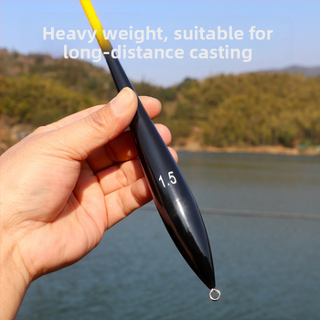 Плавач за риболов на скалист бряг и море, светещ ракетен стил с плъзгаща се система – пластмасов