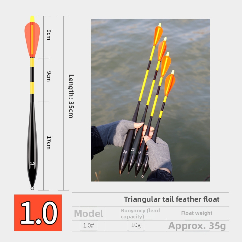 Плавач за риболов на скалист бряг и море, светещ ракетен стил с плъзгаща се система – пластмасов