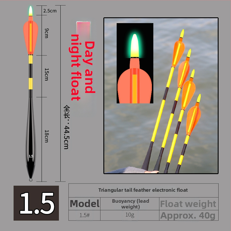 Плавач за риболов на скалист бряг и море, светещ ракетен стил с плъзгаща се система – пластмасов