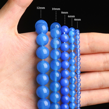 Crystal Jewelry 7A prirodne agatne perle, okrugle perle, DIY poluproizvodi za narukvicu