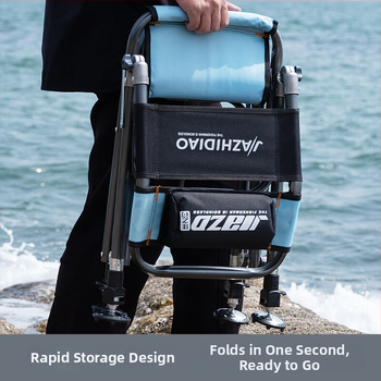 Makšķerēšanas krēsls – saliekams, pārnēsājams un daudzfunkcionāls ārējiem makšķerēšanai; rāmis no oglekļa tērauda, zīmols Good fishing, 2025 tirgū