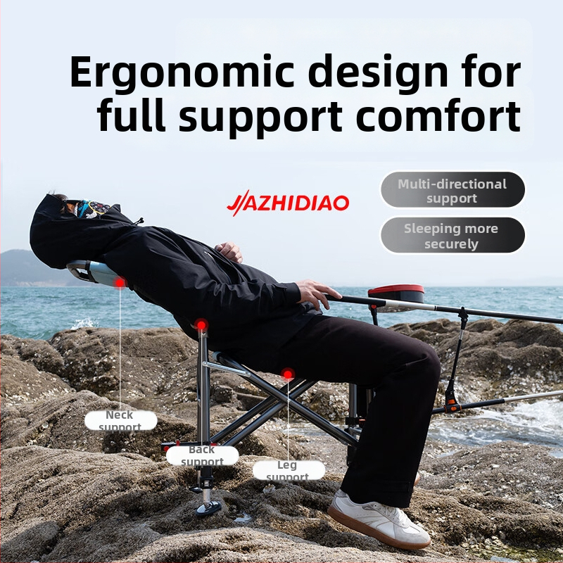 Makšķerēšanas krēsls – saliekams, pārnēsājams un daudzfunkcionāls ārējiem makšķerēšanai; rāmis no oglekļa tērauda, zīmols Good fishing, 2025 tirgū