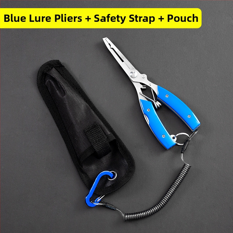 Huansheng неръждаеми стоманени клещи за риболов с извита челюст за отстраняване на кука