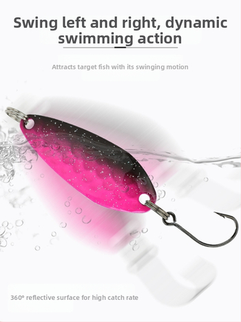 Shark 43-части комплект метални спинър-лъжици за сладководен риболов, конструкция от цинков сплав