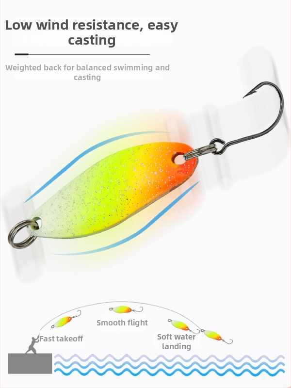 Shark 43-части комплект метални спинър-лъжици за сладководен риболов, конструкция от цинков сплав