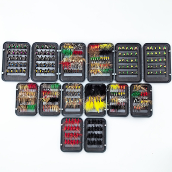 Burning Eagle бионична примамка за риболов с мухи – комплект фалшиви примамки: имитации на пеперуди и комари, смесен набор куки в кутия