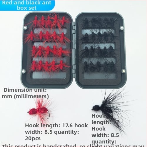 Burning Eagle бионична примамка за риболов с мухи – комплект фалшиви примамки: имитации на пеперуди и комари, смесен набор куки в кутия