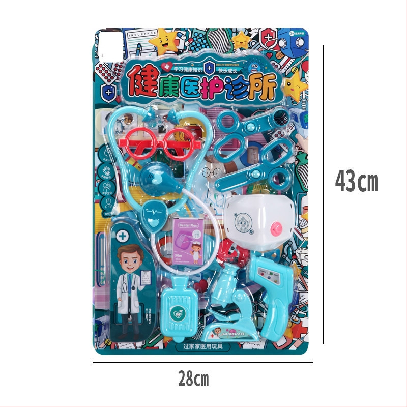 Szimulációs orvosjáték – (műanyag; blisztercsomagolás; interaktív játék; 4–6 éveseknek)