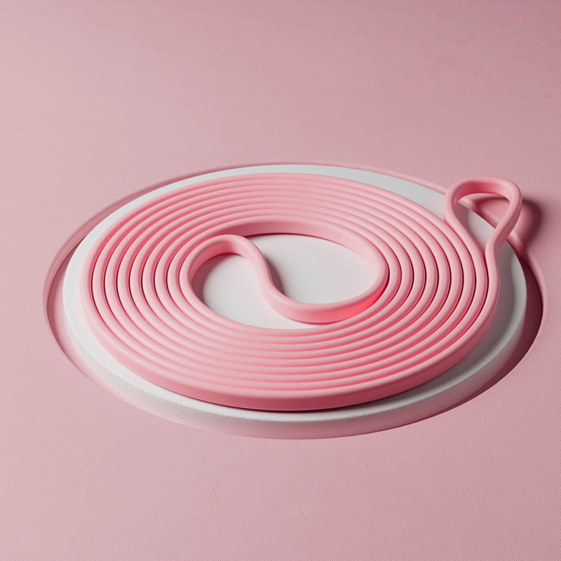 Silikona fitnesa elastīgā lente sievietēm — joga pretestība, spēka treniņš, vilkšanas atbalsts, mājas lietošanai. Zīmols: Wosweir