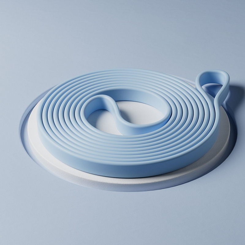 Silikona fitnesa elastīgā lente sievietēm — joga pretestība, spēka treniņš, vilkšanas atbalsts, mājas lietošanai. Zīmols: Wosweir