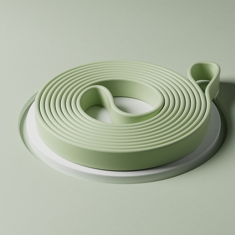 Silikona fitnesa elastīgā lente sievietēm — joga pretestība, spēka treniņš, vilkšanas atbalsts, mājas lietošanai. Zīmols: Wosweir