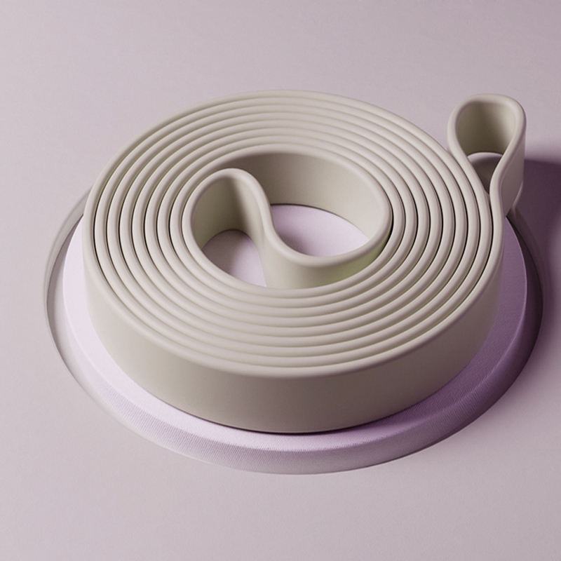 Silikona fitnesa elastīgā lente sievietēm — joga pretestība, spēka treniņš, vilkšanas atbalsts, mājas lietošanai. Zīmols: Wosweir