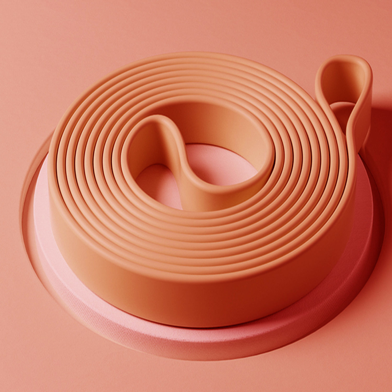 Silikona fitnesa elastīgā lente sievietēm — joga pretestība, spēka treniņš, vilkšanas atbalsts, mājas lietošanai. Zīmols: Wosweir