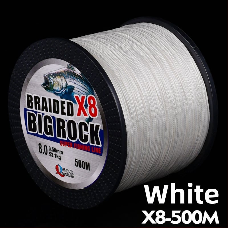 Yaoxin PE плетена риболовна линия, сила 6, 6 броя в опаковка, основна линия