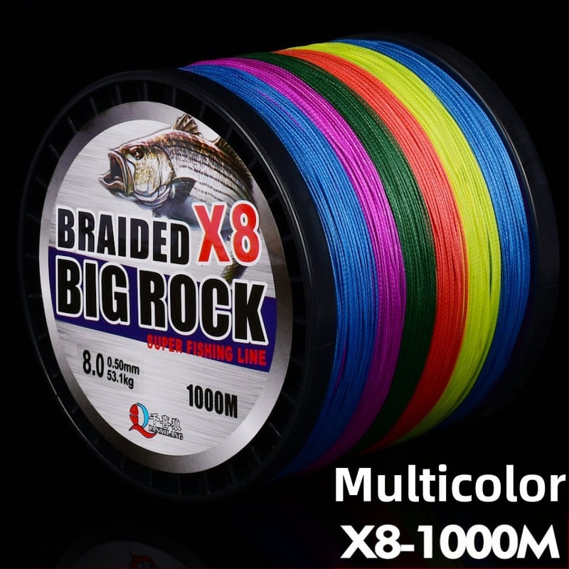 Yaoxin PE плетена риболовна линия, сила 6, 6 броя в опаковка, основна линия