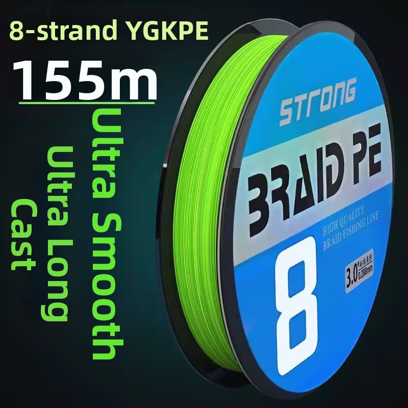Minghai PE риболовна линия, висока здравина, главна линия, 500 м, опаковка 3 бр.