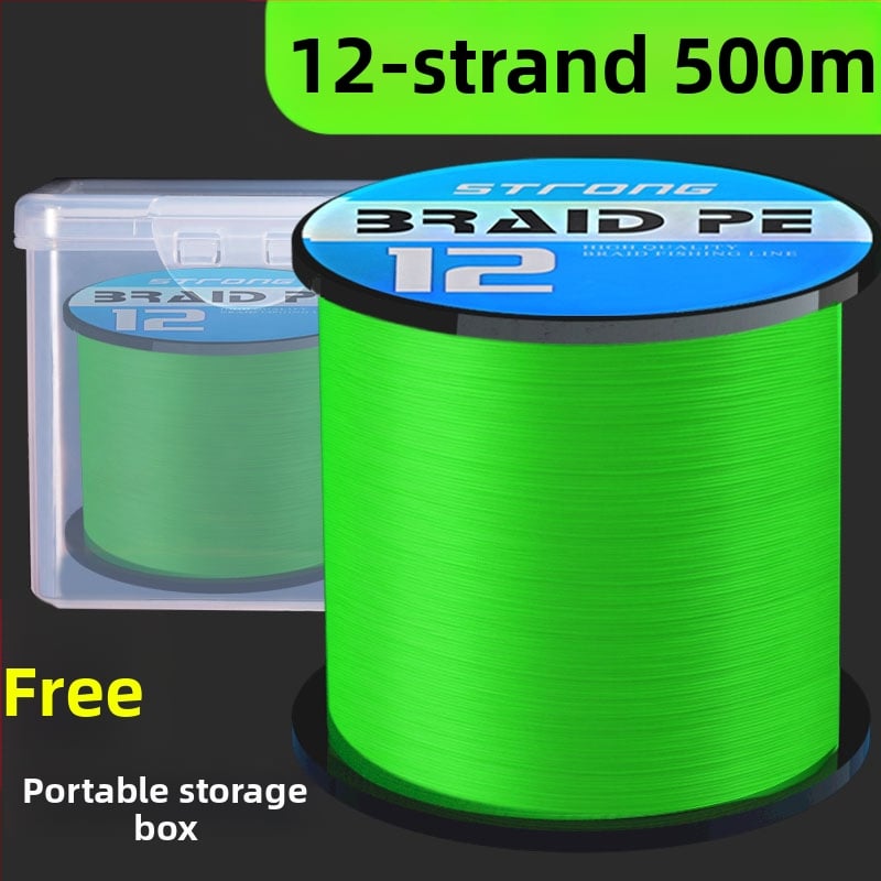 Minghai PE риболовна линия, висока здравина, главна линия, 500 м, опаковка 3 бр.