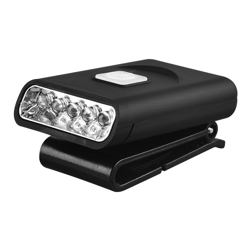 Lampa LED cu clemă pentru șapcă, KC certificat, cu senzor, 1W, 500mAh, încărcare Type-C, iluminare pentru pescuit