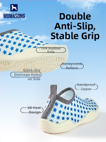 Pantofi pentru copii pentru drumeții la râu - talpă moale, talpă joasă, partea superioară din Lycra, talpă din cauciuc antiderapant, talpă TPR