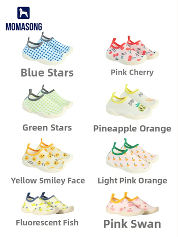 Pantofi pentru copii pentru drumeții la râu - talpă moale, talpă joasă, partea superioară din Lycra, talpă din cauciuc antiderapant, talpă TPR