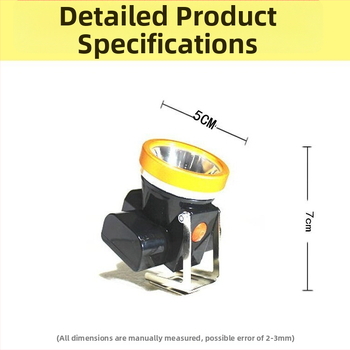 Saugos šalmas su LED galine žibintu požeminiam darbui, įkrovimo maitinimo šaltinis, atsparus vandeniui, diapazonas daugiau kaip 500 m