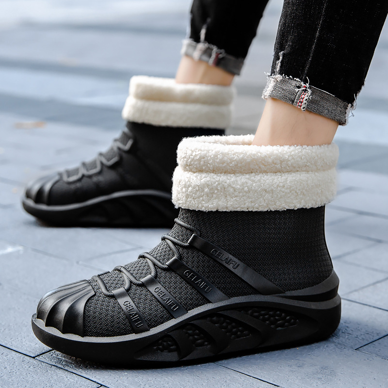 PVC ūdensnecaurlaidīgas lietus zābaki, vidēja augstuma, pretnoplīsināšanas zole, silta odere, EVA iekšējā zole