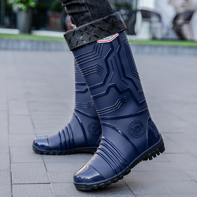 Ghete de ploaie unisex, înalte, pentru toate sezoanele, partea superioară din plastic, talpă din plastic, anti-derapante, rezistente la uzură, căptușite cu plasă