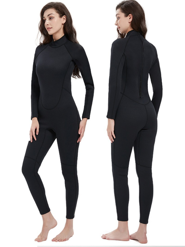 Sieviešu pilnais wetsuits, 1,5 mm, UV aizsardzība, ķīmisko šķiedru maisījums, niršana