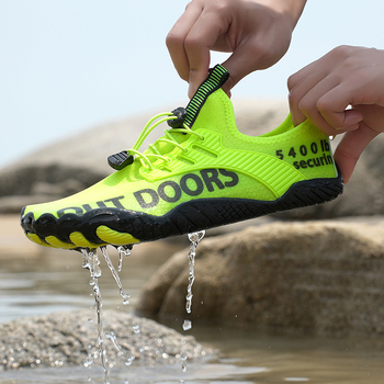 Pantofi pentru traversarea râului, parte superioară din plasă respirabilă, talpă din cauciuc antiderapant, rezistenți la uzură, talpă intermediară din cauciuc