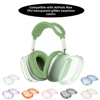 AirPods Max kaitsekott silikoonist ja TPU-st, poolläbipaistev, universaalne, süstvormimine, kohandatav