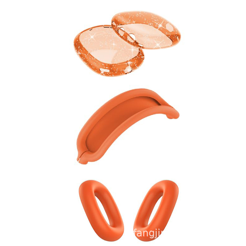 AirPods Max kaitsekott silikoonist ja TPU-st, poolläbipaistev, universaalne, süstvormimine, kohandatav