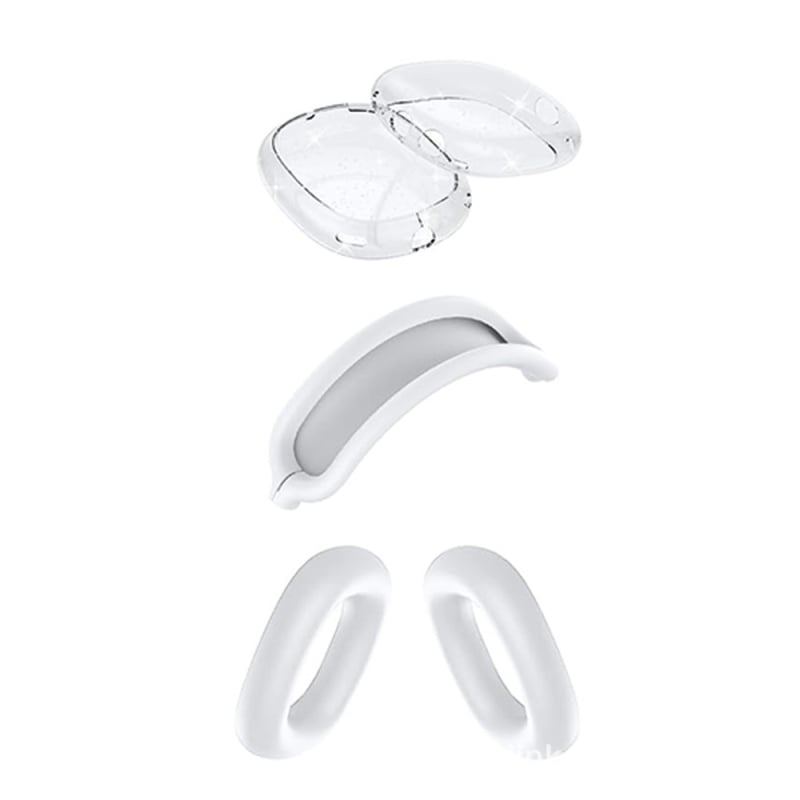 AirPods Max kaitsekott silikoonist ja TPU-st, poolläbipaistev, universaalne, süstvormimine, kohandatav